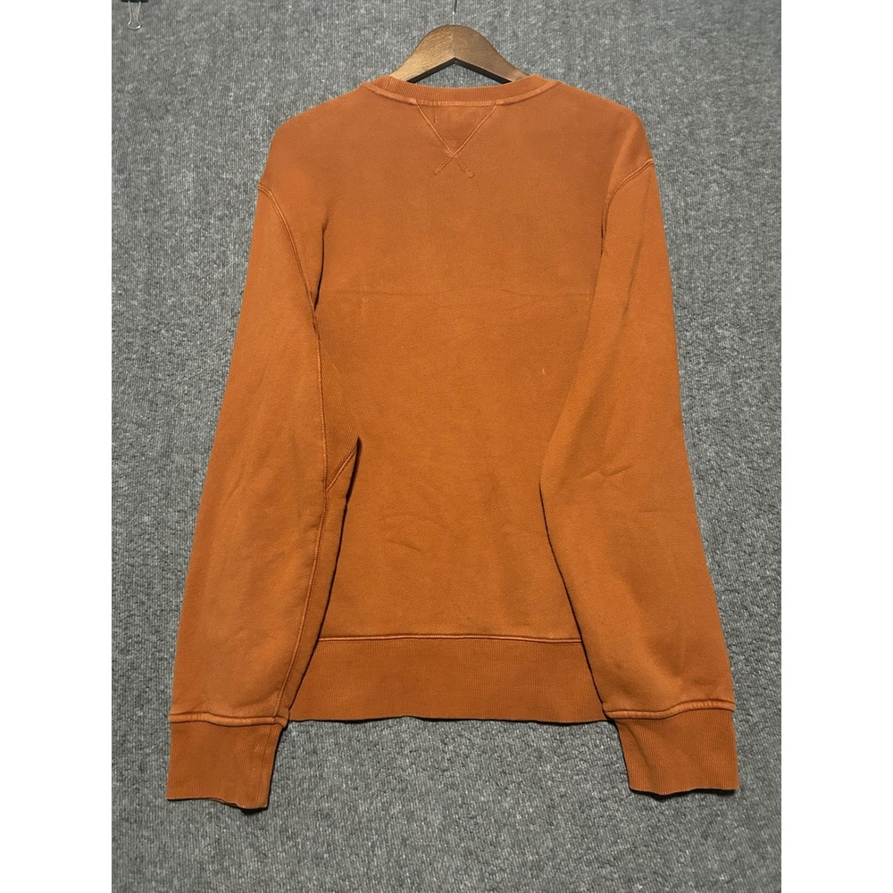 Alex mill crewneck sweater orange mens pullover Large cotton - Picture 3 of 7